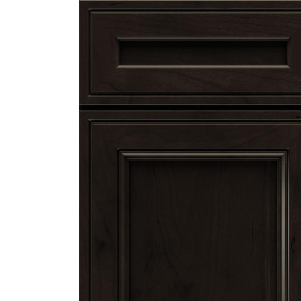 Square Thatch Dark Finish Square Cabinets