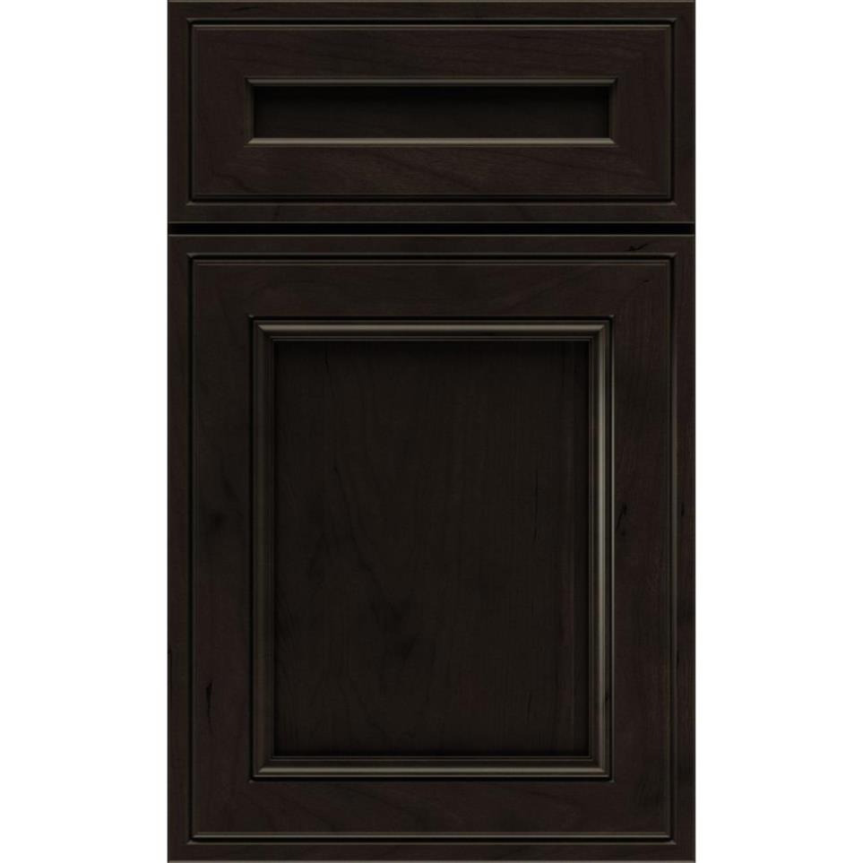 Square Thatch Dark Finish Square Cabinets