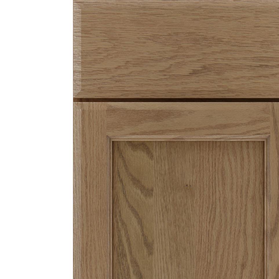 Square Buckskin Medium Finish Square Cabinets