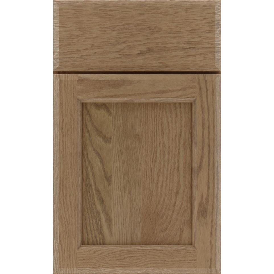 Square Buckskin Medium Finish Square Cabinets