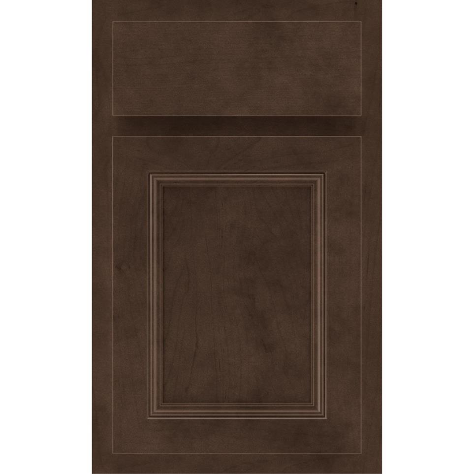 Square Buckboard Dark Finish Square Cabinets