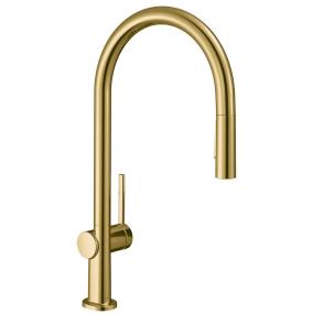 Kitchen Brushed Gold Optic Brass / Gold Faucets