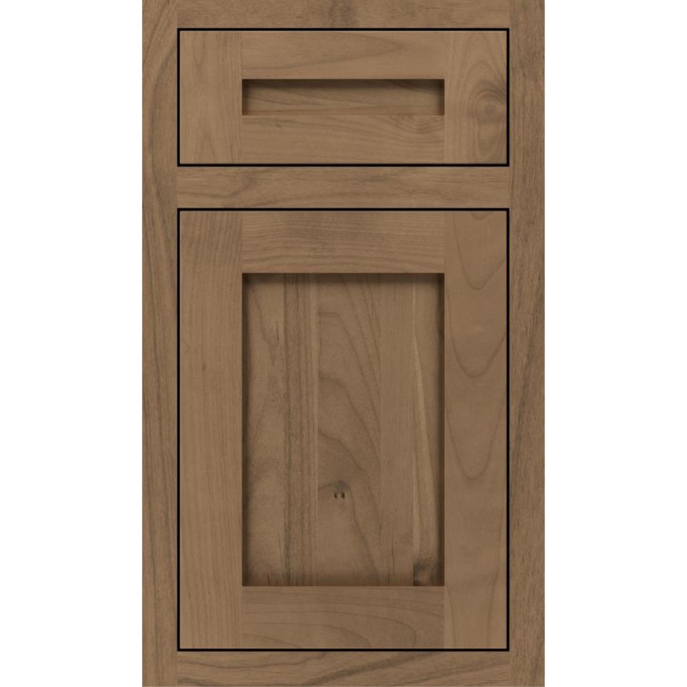 5 Piece Gunny Medium Finish 5 Piece Cabinets