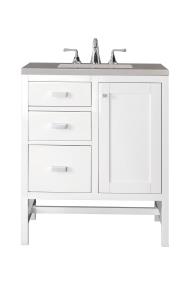 Base with Sink Top Glossy White White Vanities