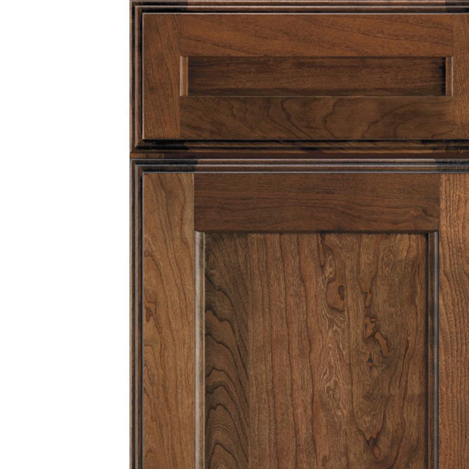 Square Mink Dark Finish Square Cabinets