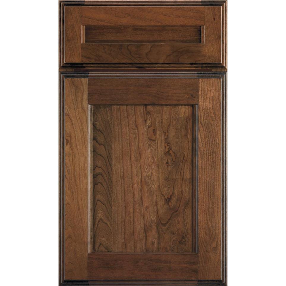 Square Mink Dark Finish Square Cabinets