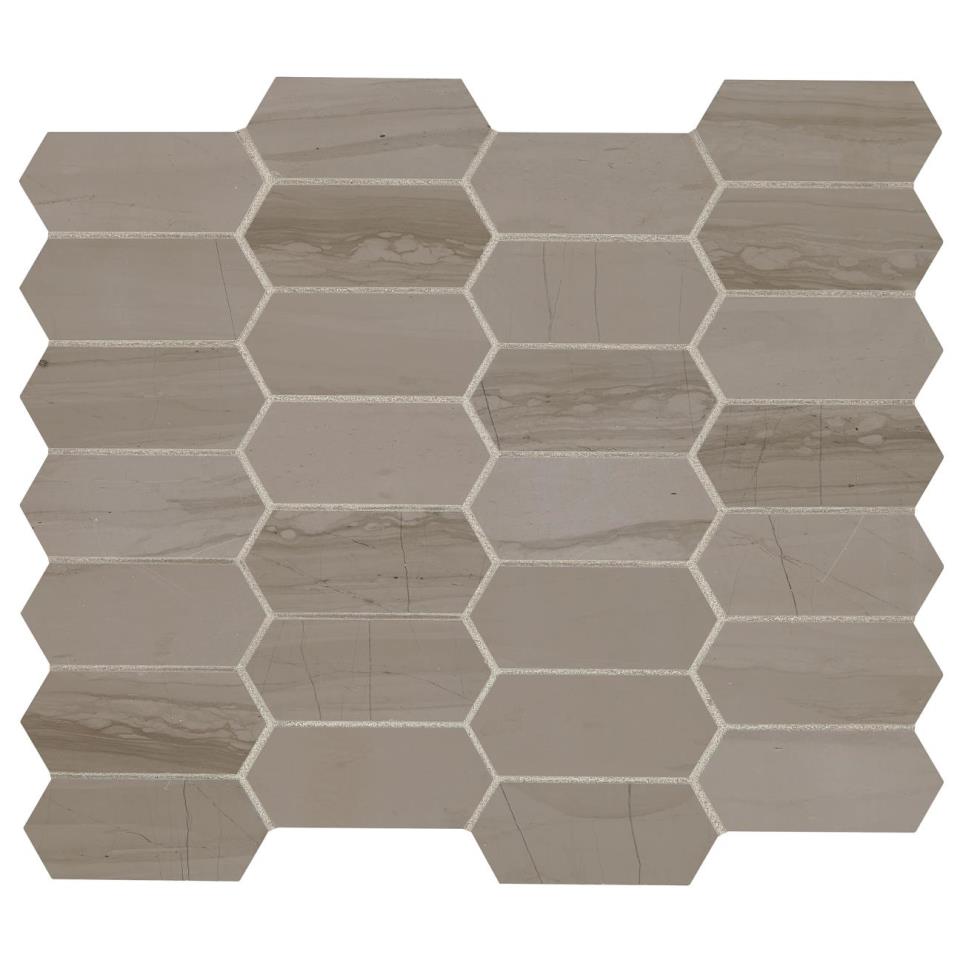 Mosaic Silver Screen Honed Gray Tile