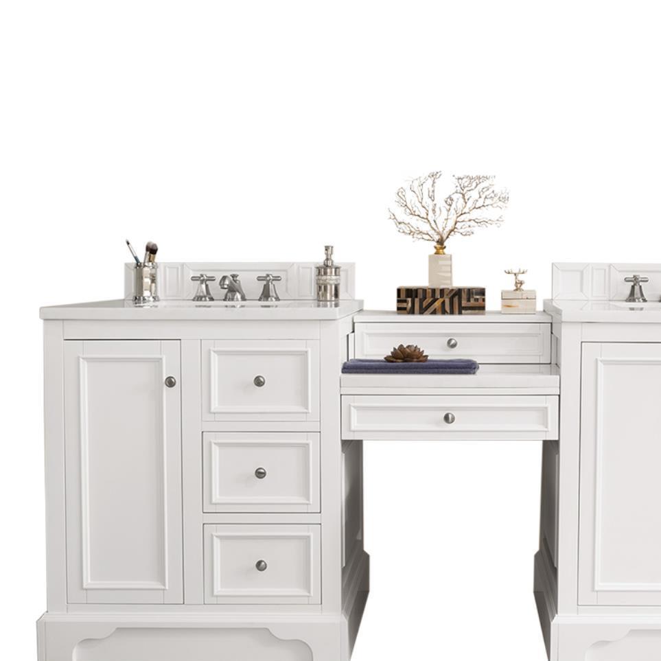 Base with Sink Top Bright White White Vanities