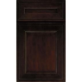 Square Chocolate Dark Finish Square Cabinets