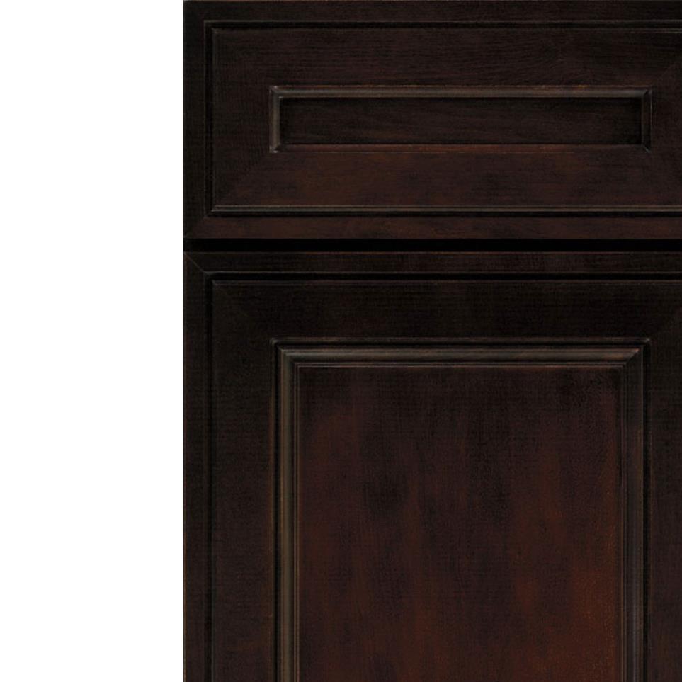 Square Chocolate Dark Finish Square Cabinets