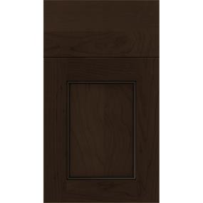 Square Cappuccino Black Glaze Glaze - Stain Square Cabinets