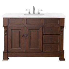 Base with Sink Top Warm Cherry Medium Finish Vanities