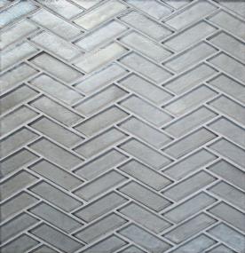Mosaic Silverlight Glass Gray Tile