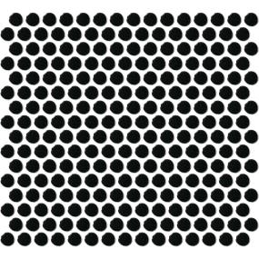 Mosaic Black Glossy Black Tile