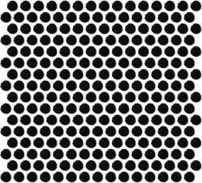 Mosaic Black Glossy Black Tile