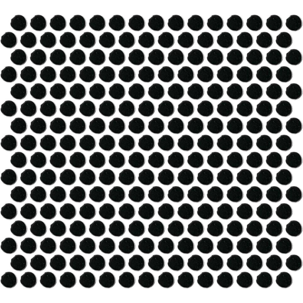Mosaic Black Glossy Black Tile