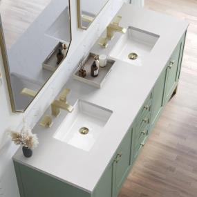 Base with Sink Top Smokey Celadon Green Vanities
