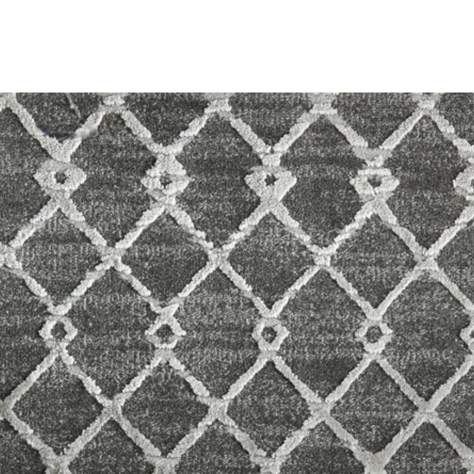 Pattern Metal Gray Carpet