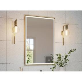 Lighted Mirrors Gold Brass / Gold Mirrors and Medicine Cabinets