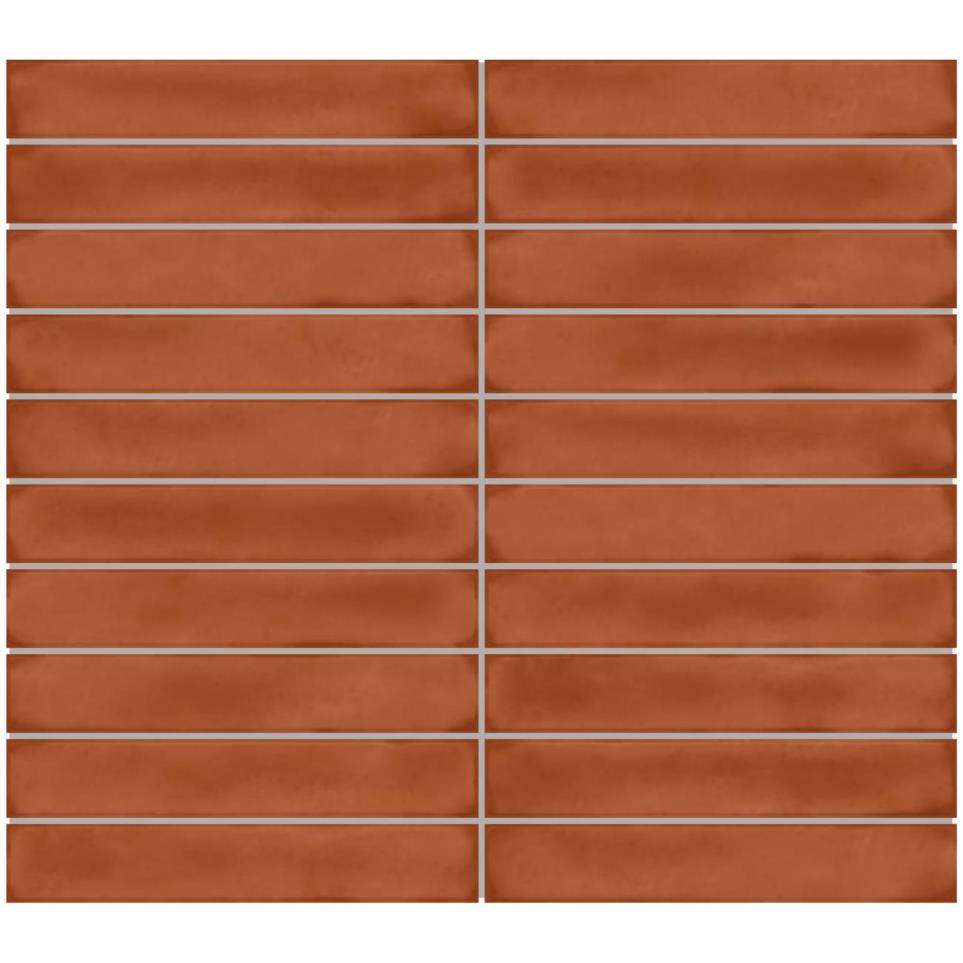 Mosaic Cotto Glossy Red Tile
