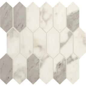 Mosaic Calacatta Matte White Tile