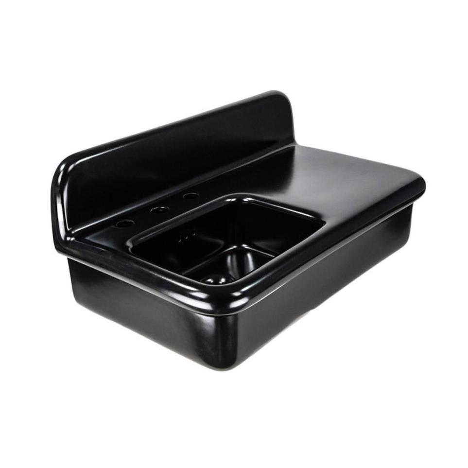 Bath Porcelain Enamel Glaze Matte Black With  Matte Black  Bathroom Sinks