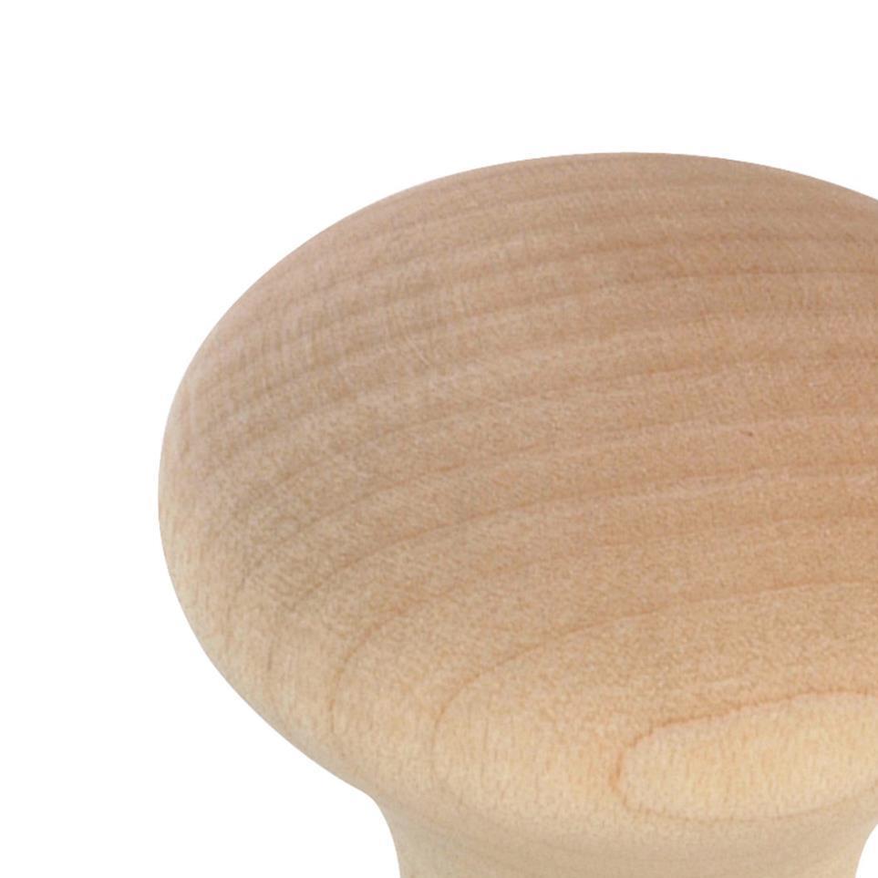 Knob Unfinished Maple Light Finish Knobs