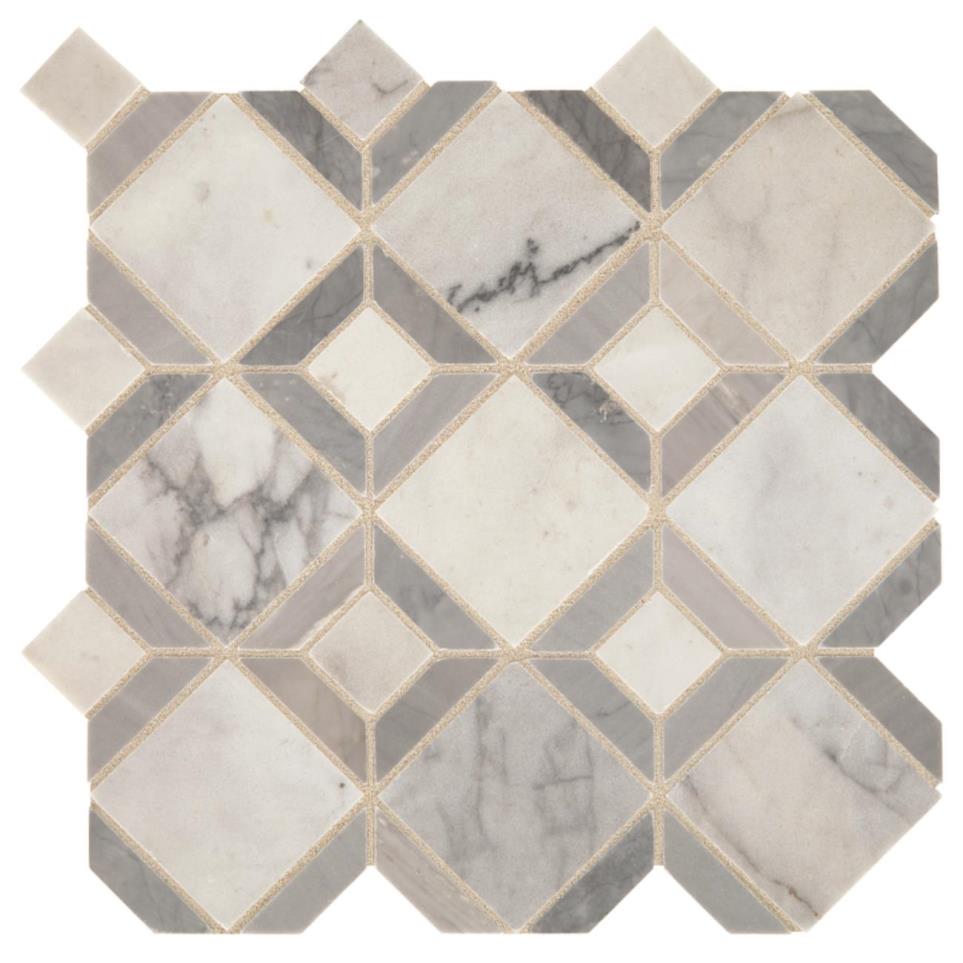 Mosaic Cirrus Storm Honed Gray Tile