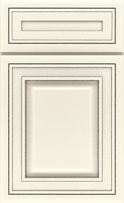 5 Piece Coconut / Amaretto Creme Detail Paint - White Cabinets