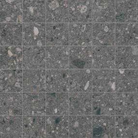 Mosaic Emissary Matte Black Tile