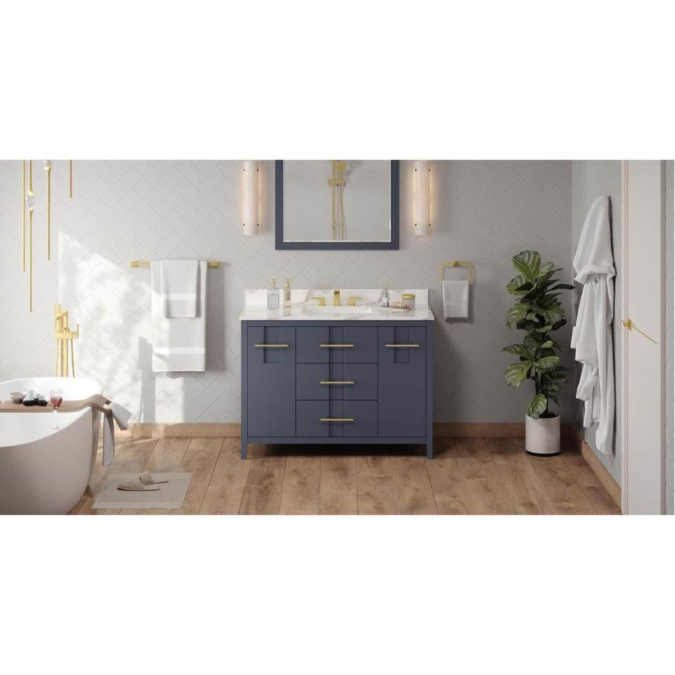 Base with Sink Top Blue Steel Blue / Purple Vanities