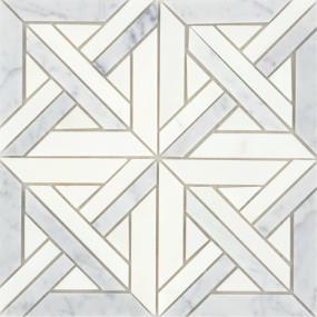 Mosaic Silver White Tile