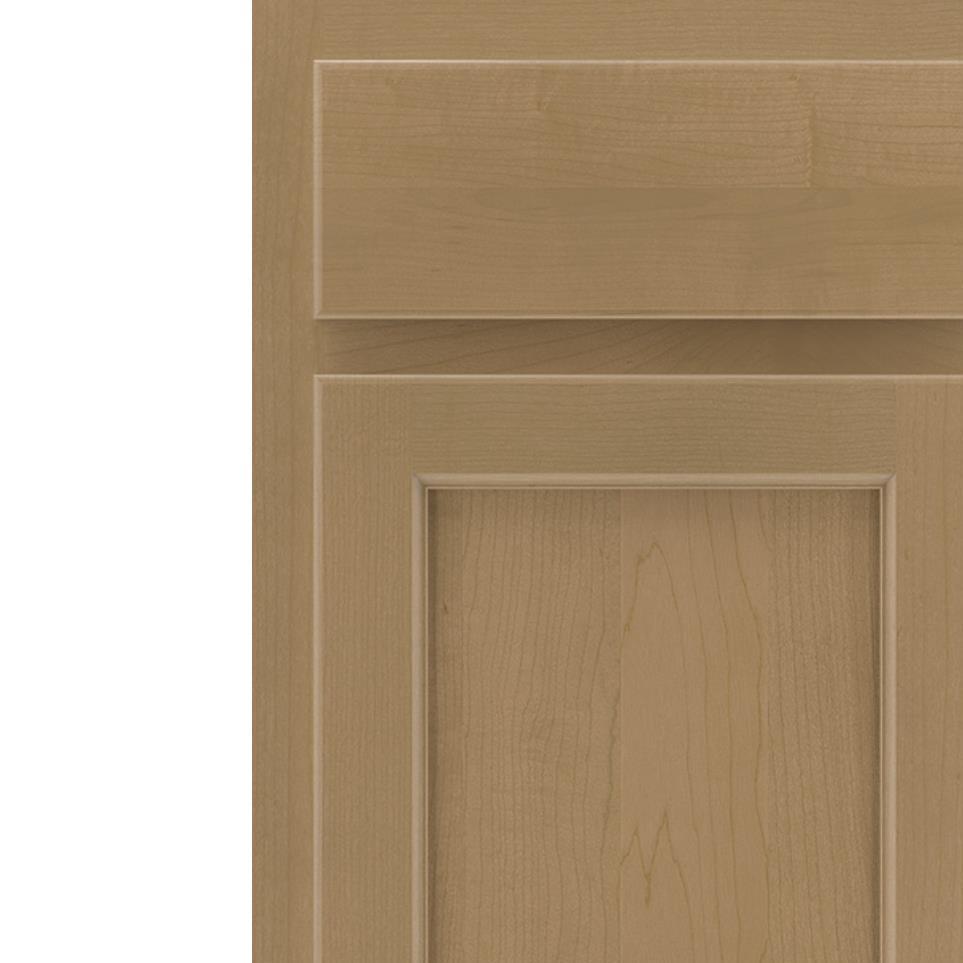 Square Buckskin Medium Finish Square Cabinets