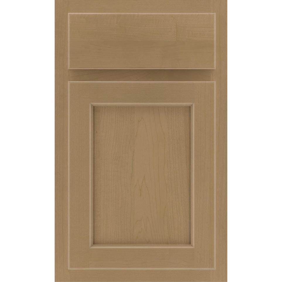 Square Buckskin Medium Finish Square Cabinets