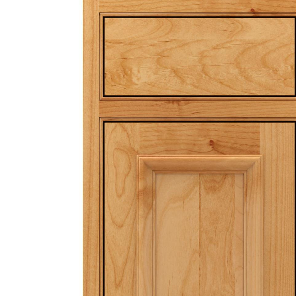 Square Natural Light Finish Square Cabinets