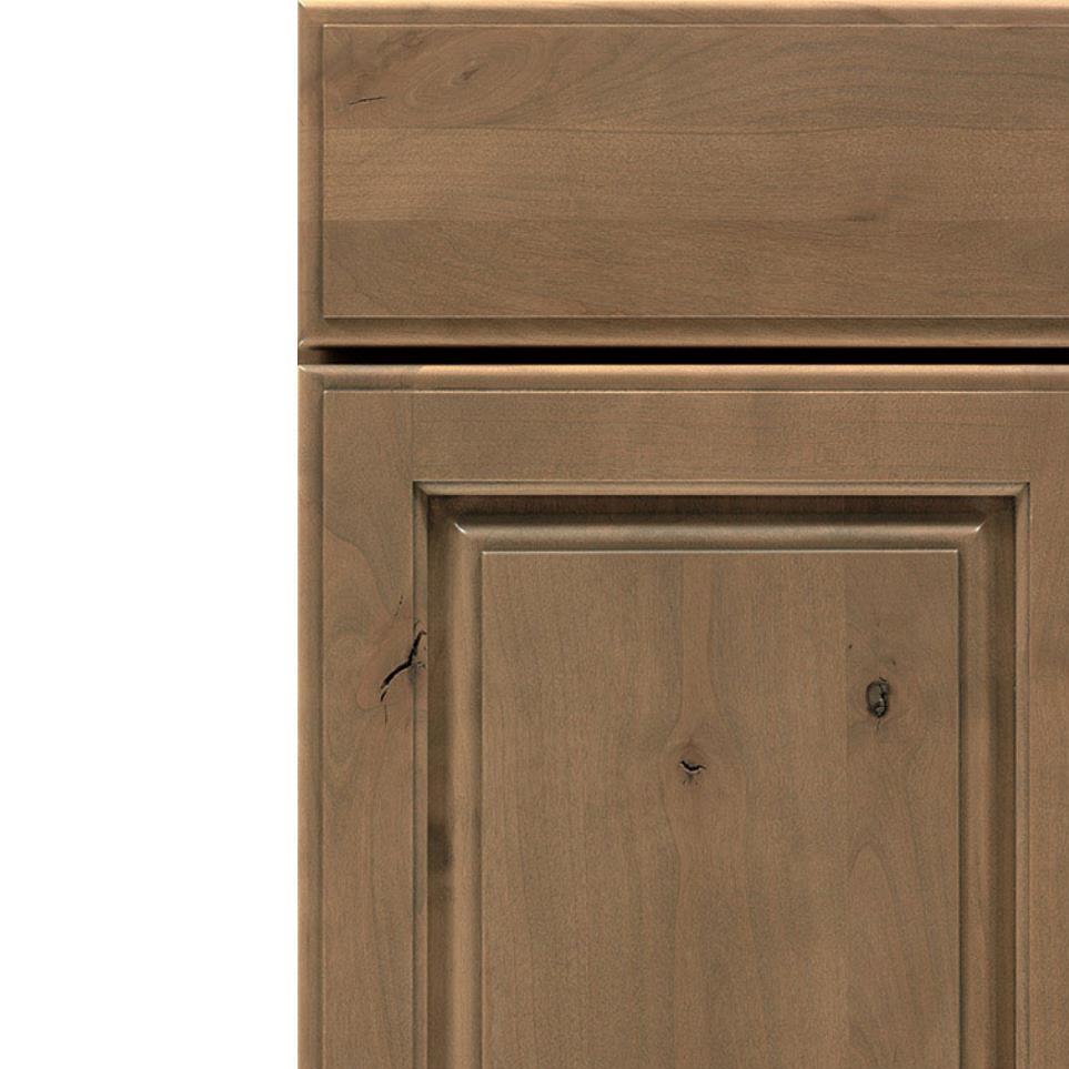 Square Gunny Medium Finish Square Cabinets