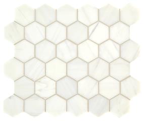 Mosaic Contempo White Honed White Tile