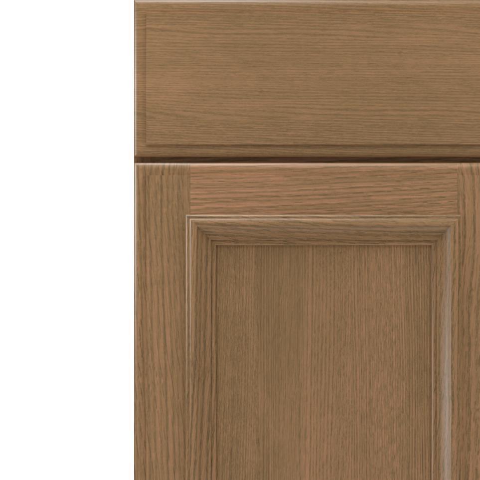 Square Buckskin Medium Finish Square Cabinets