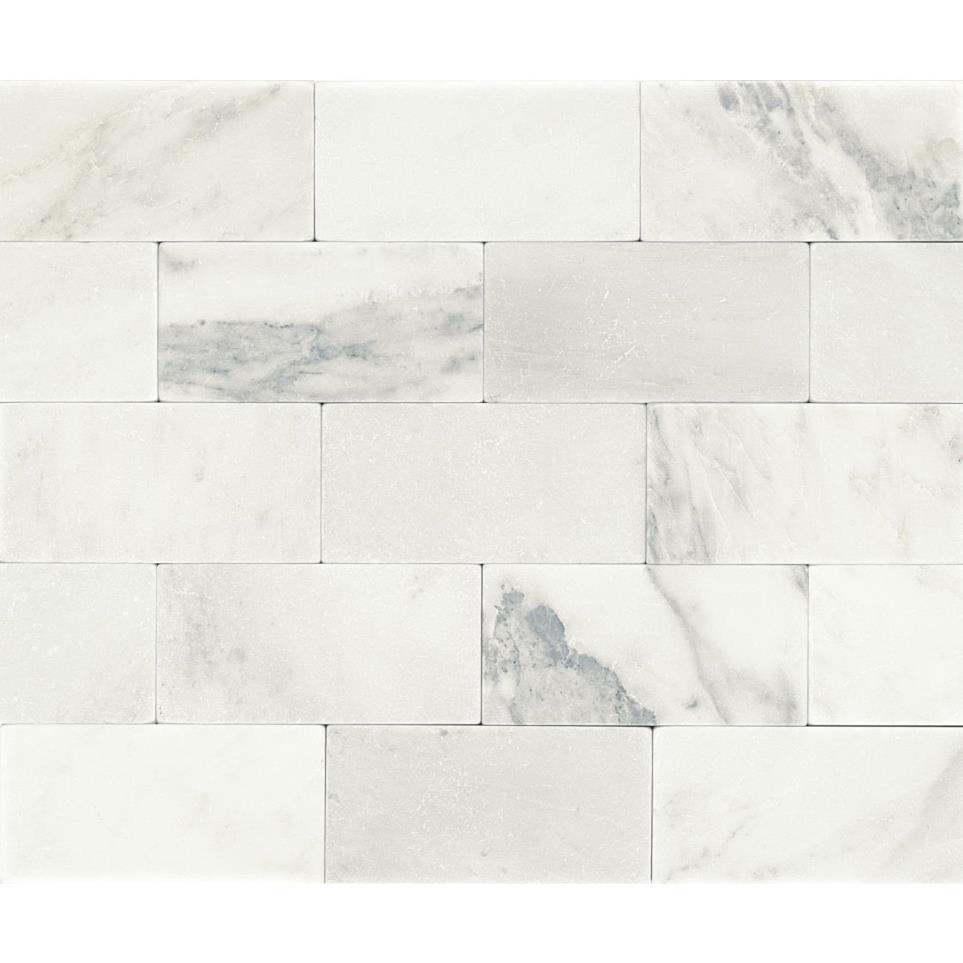 Tile First Snow Elegance Tumbled White Tile