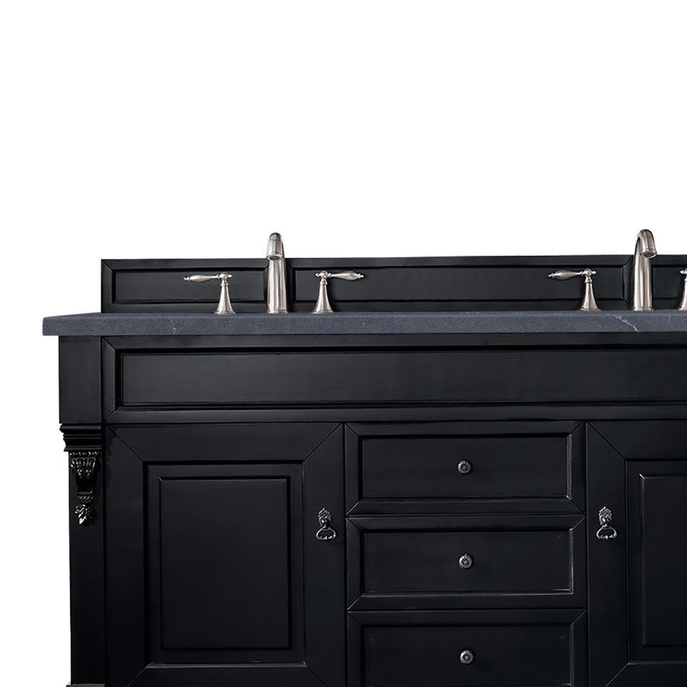 Base with Sink Top Antique Black Grey / Black Vanities