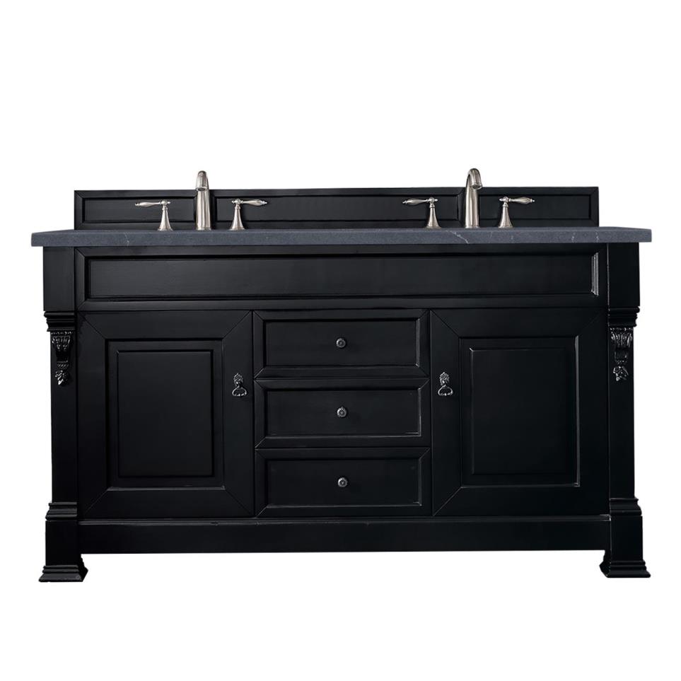 Base with Sink Top Antique Black Grey / Black Vanities