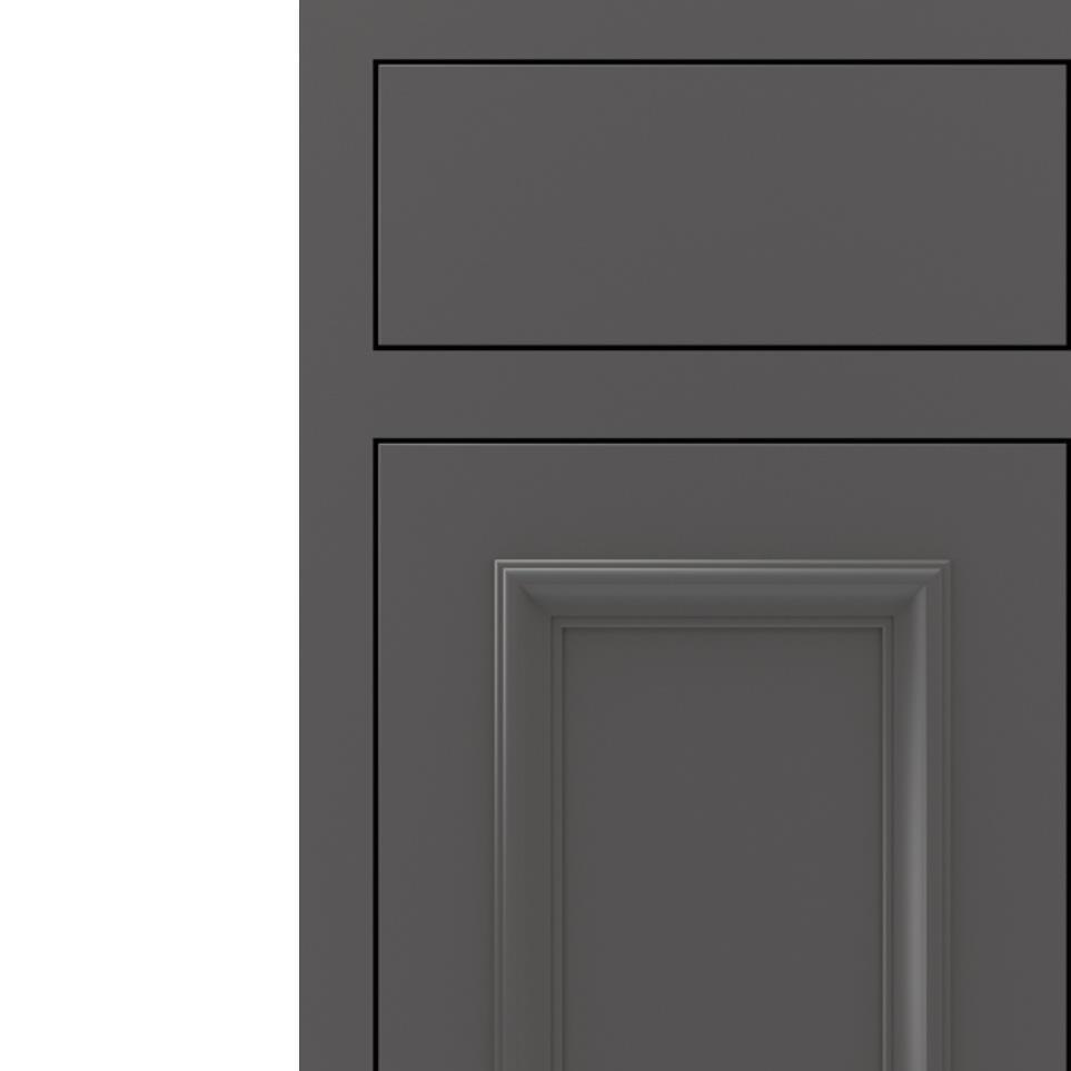 Square Peppercorn Paint - Grey Square Cabinets