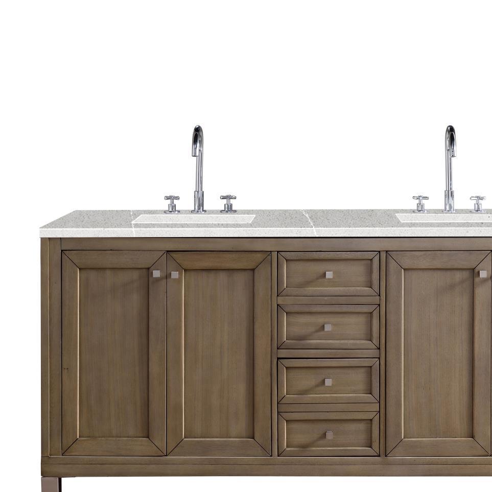 Base with Sink Top Whitewashed Walnut Light Finish Vanities