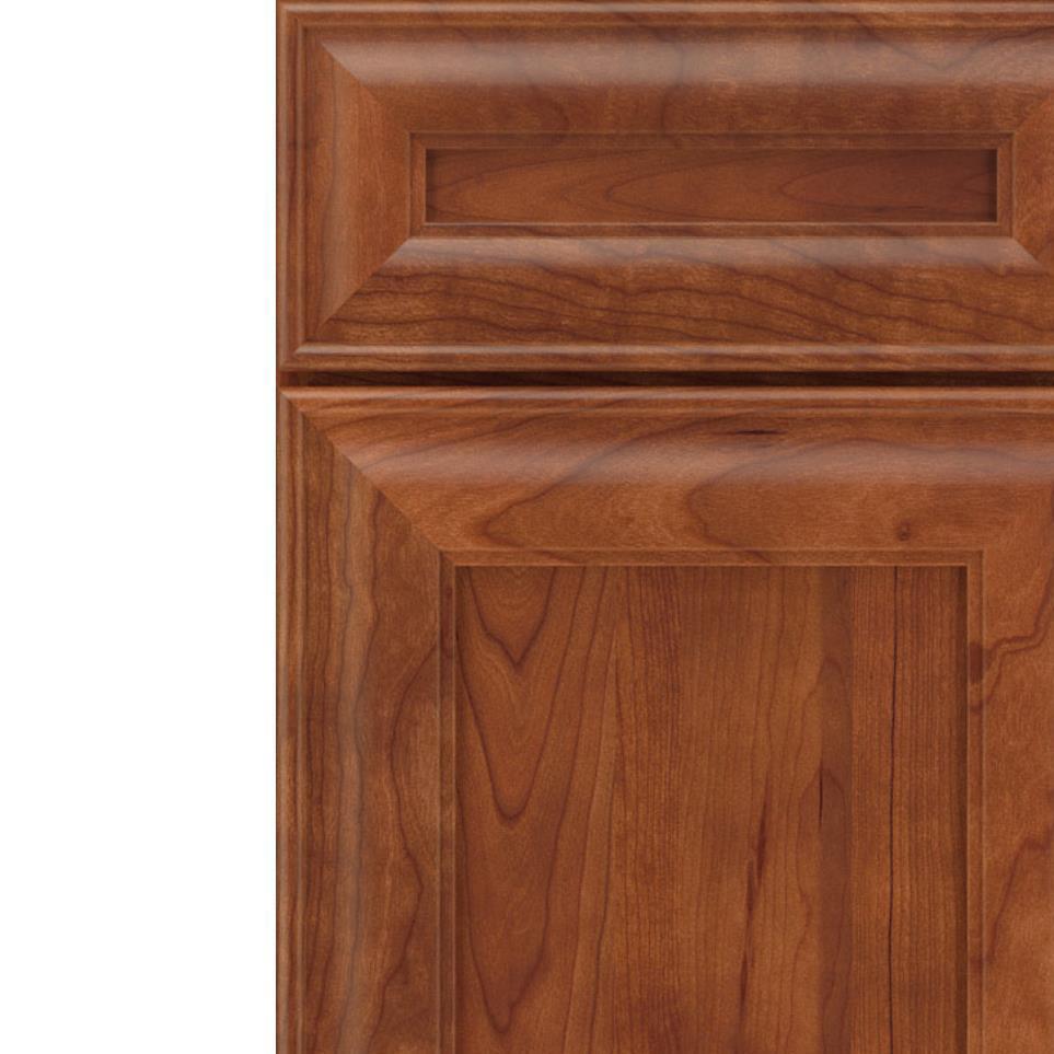 Square Cattail Medium Finish Square Cabinets