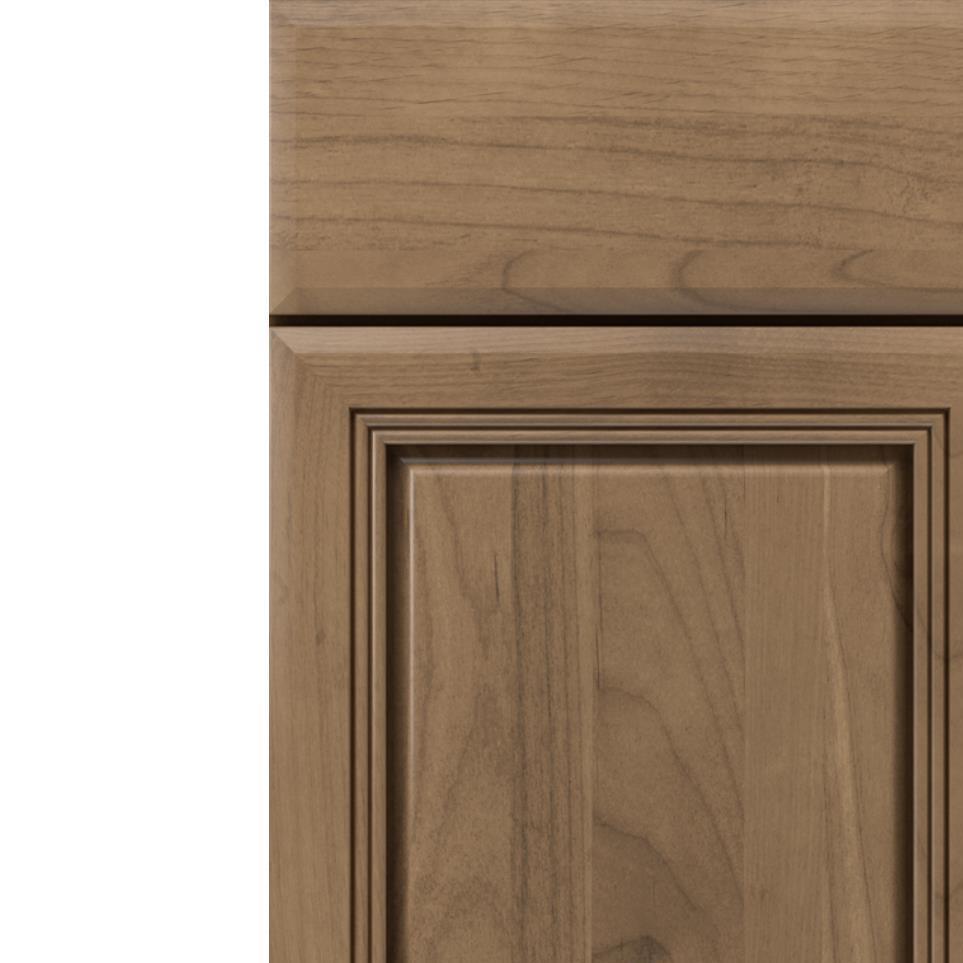 Square Buckskin Medium Finish Square Cabinets