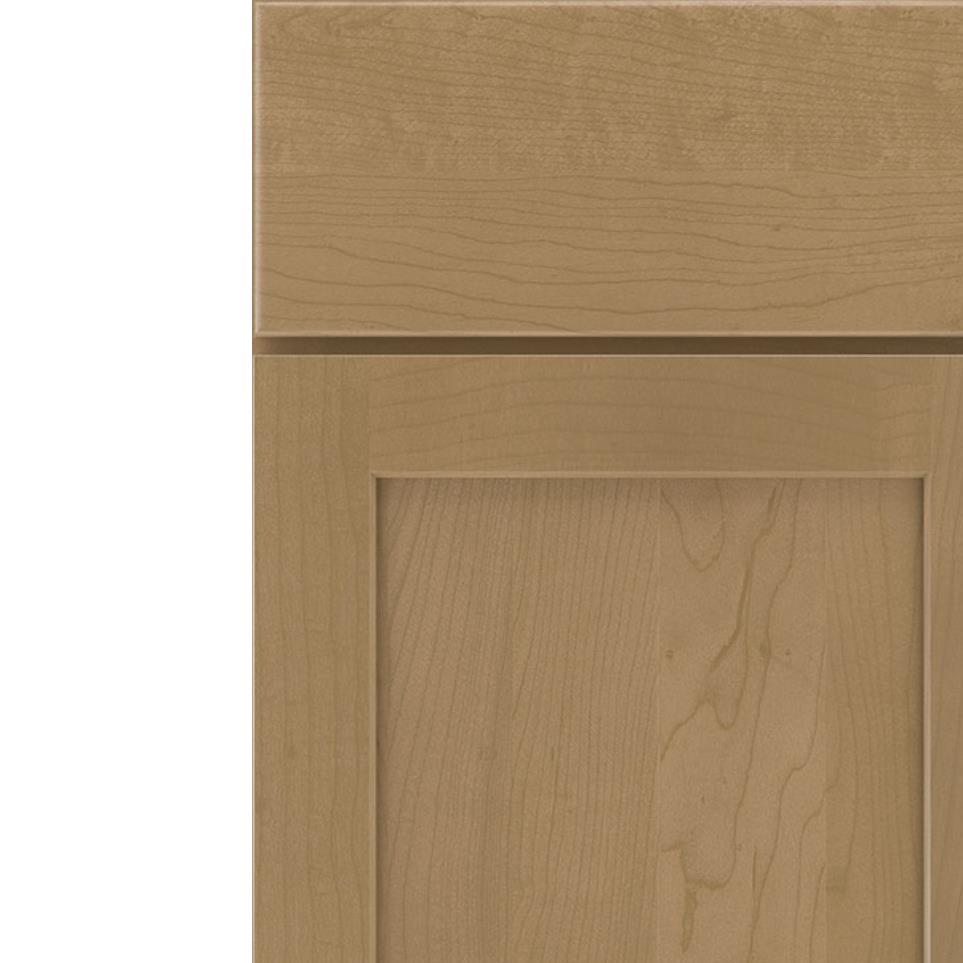 Square Buckskin Medium Finish Square Cabinets