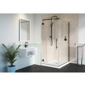 Door Matte Black Black Showers