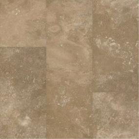 Tile Travertine Chestnut Beige/Tan Vinyl