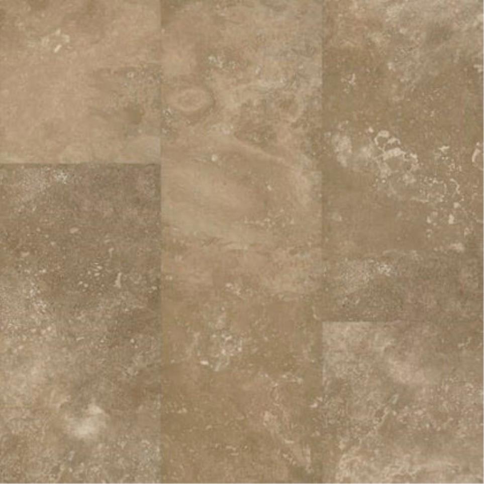 Tile Travertine Chestnut Beige/Tan Vinyl