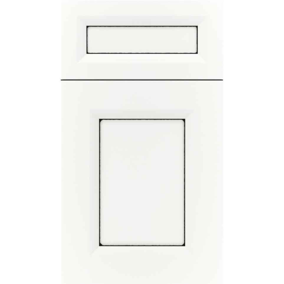 5 Piece Whitecap Black Glaze Glaze - Paint 5 Piece Cabinets